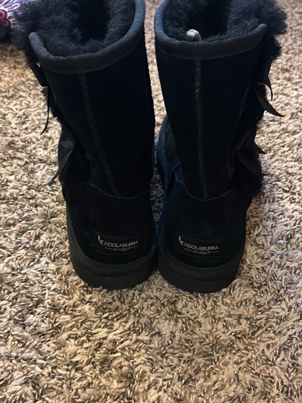 Koolaburra Black Bow Boots